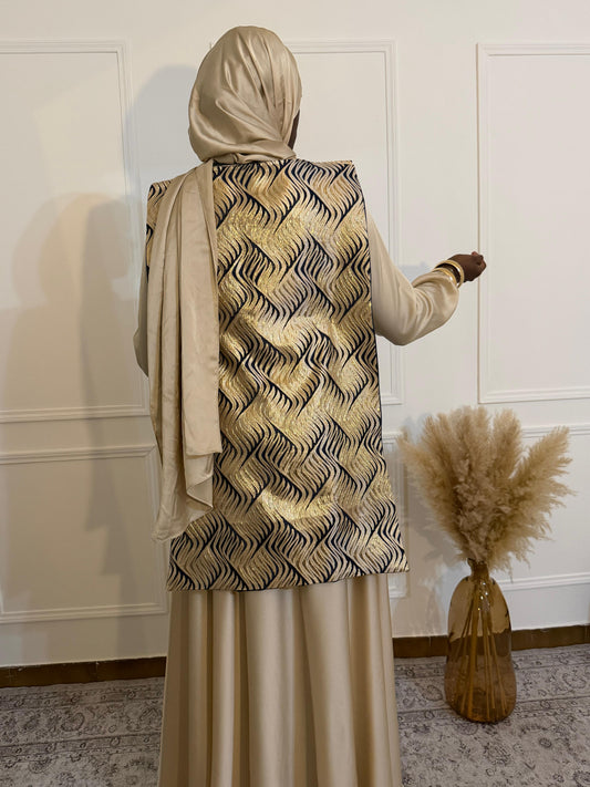 Cape élégante en brocart