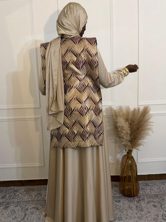 Cape élégante en brocart